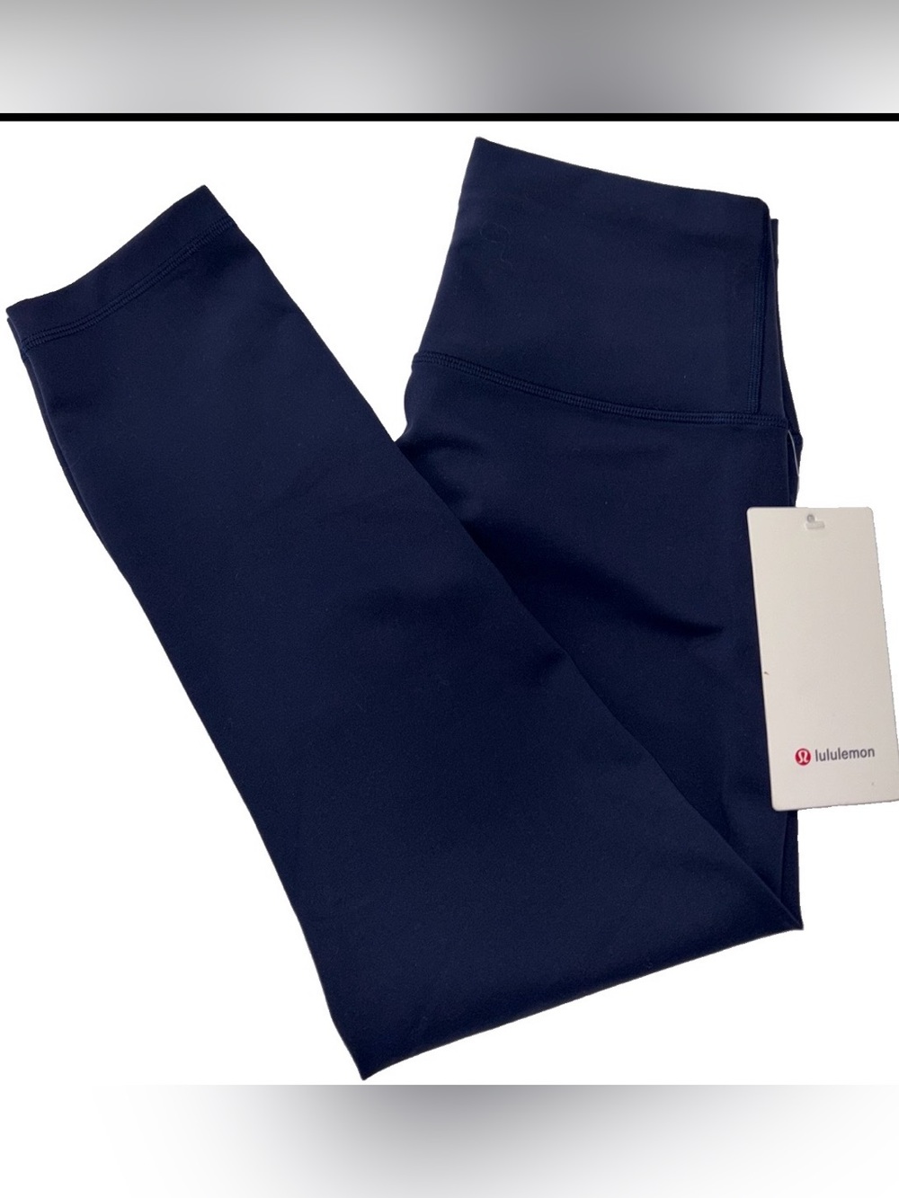 NWT LULULEMON SIZE 8 WUNDER TRAIN HIGH RISE CROP 23” TIGHT AUTHENTIC TRUE NAVY